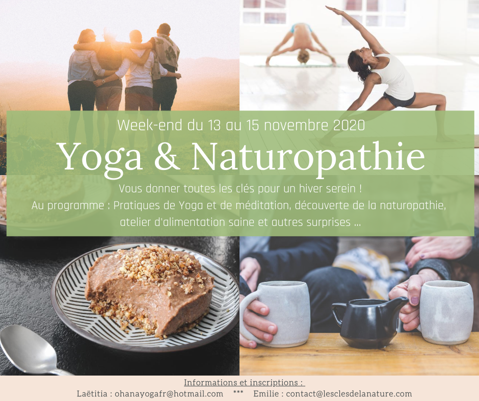 Affiche weeke-end Yoga naturopathie