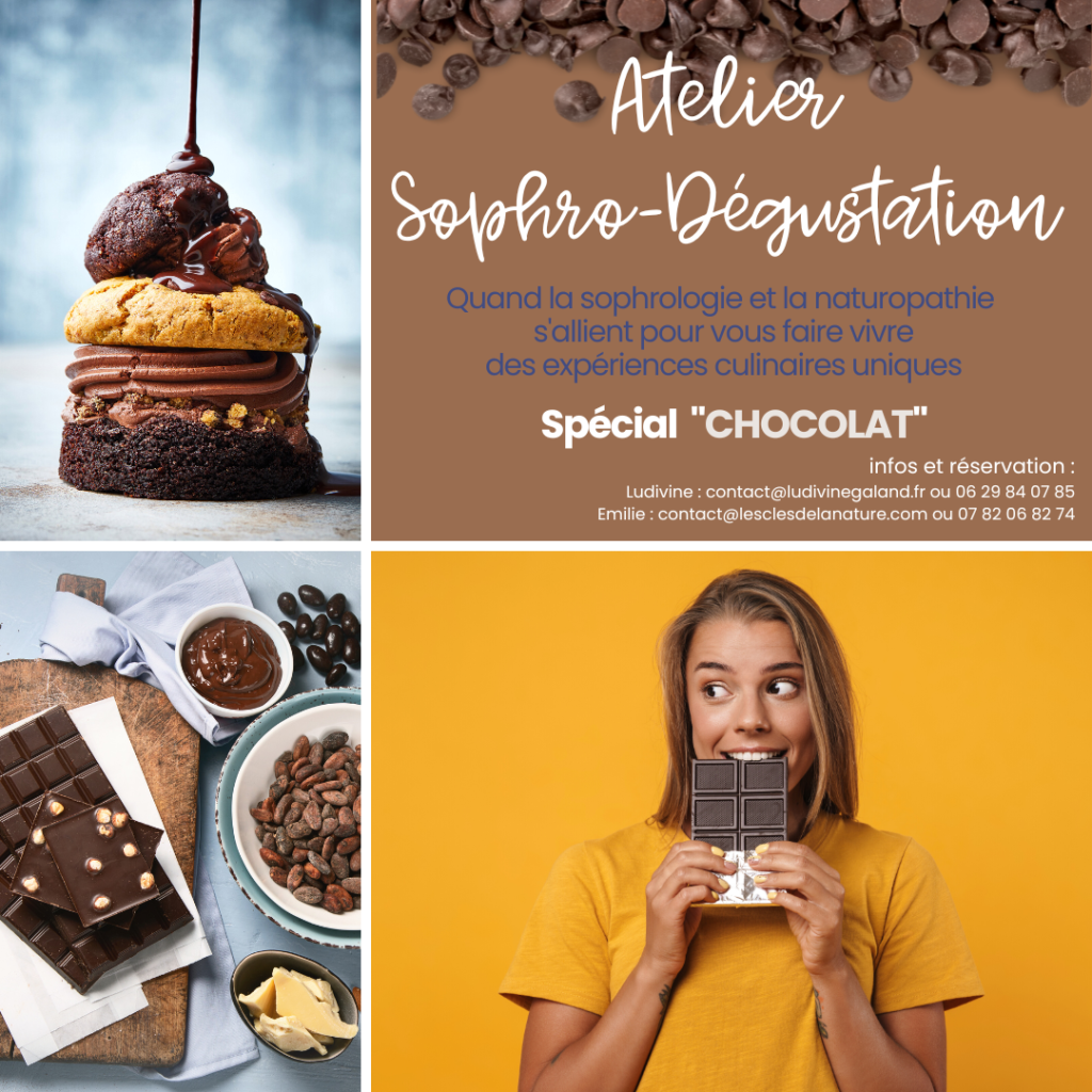 Atelier sophro dégustation du lundi 15 Mai spécial chocolat